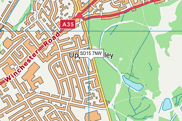 SO15 7NW map - OS VectorMap District (Ordnance Survey)