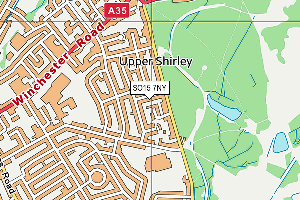 SO15 7NY map - OS VectorMap District (Ordnance Survey)