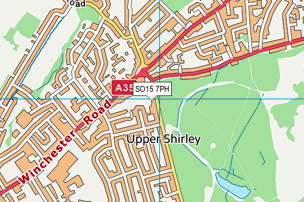 SO15 7PH map - OS VectorMap District (Ordnance Survey)