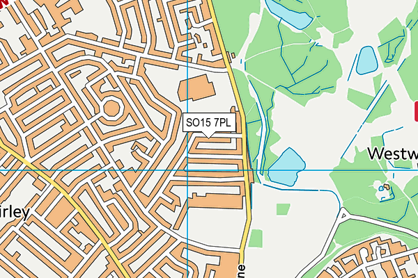 SO15 7PL map - OS VectorMap District (Ordnance Survey)