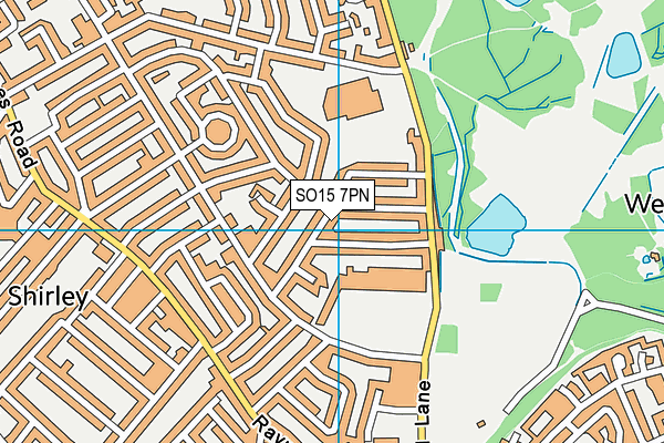 SO15 7PN map - OS VectorMap District (Ordnance Survey)