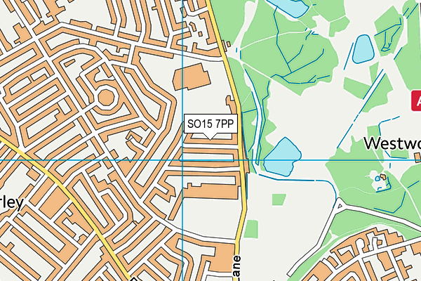 SO15 7PP map - OS VectorMap District (Ordnance Survey)