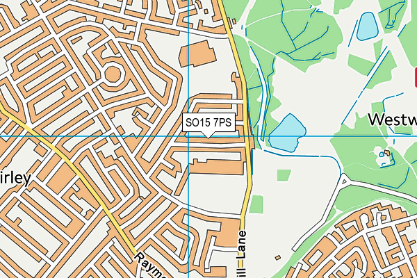 SO15 7PS map - OS VectorMap District (Ordnance Survey)