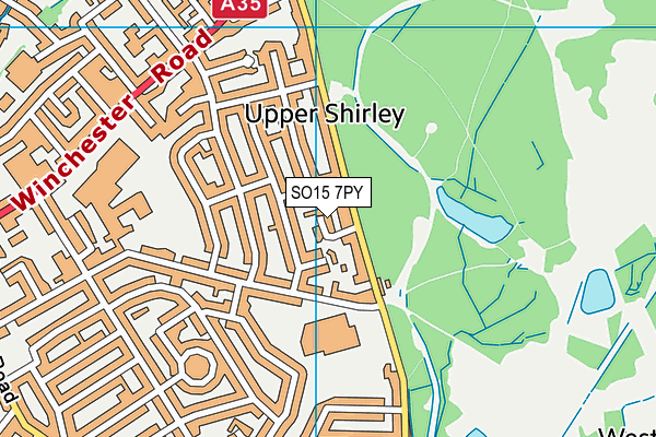 SO15 7PY map - OS VectorMap District (Ordnance Survey)