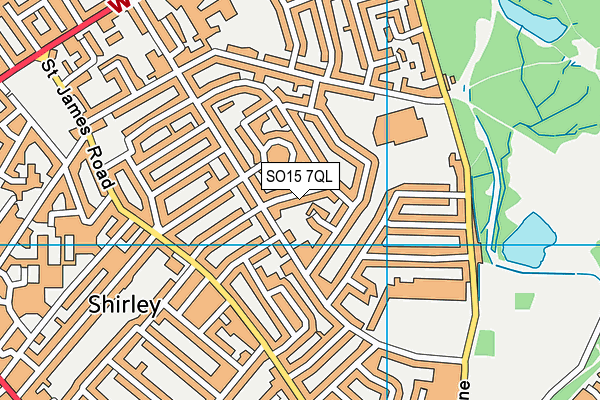 SO15 7QL map - OS VectorMap District (Ordnance Survey)