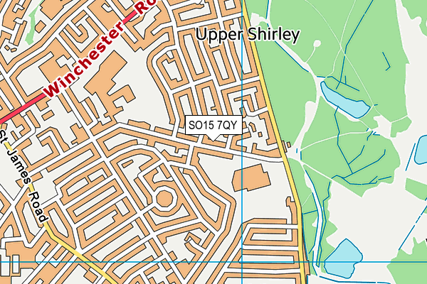 SO15 7QY map - OS VectorMap District (Ordnance Survey)