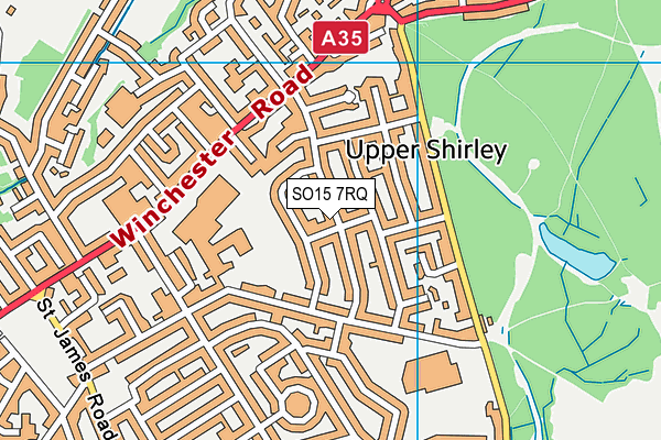 SO15 7RQ map - OS VectorMap District (Ordnance Survey)