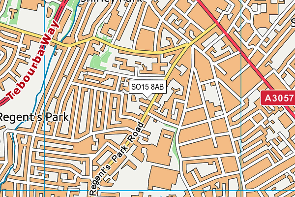 SO15 8AB map - OS VectorMap District (Ordnance Survey)