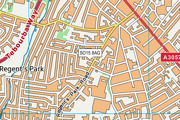 SO15 8AG map - OS VectorMap District (Ordnance Survey)