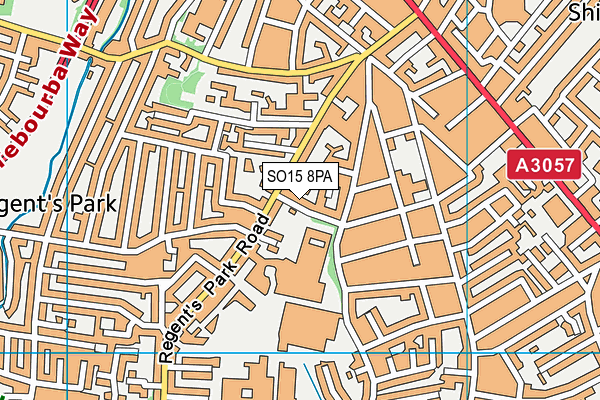 SO15 8PA map - OS VectorMap District (Ordnance Survey)
