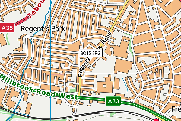 SO15 8PG map - OS VectorMap District (Ordnance Survey)