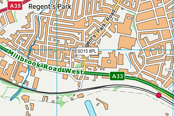 SO15 8PL map - OS VectorMap District (Ordnance Survey)