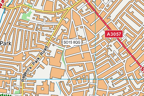 SO15 8QG map - OS VectorMap District (Ordnance Survey)