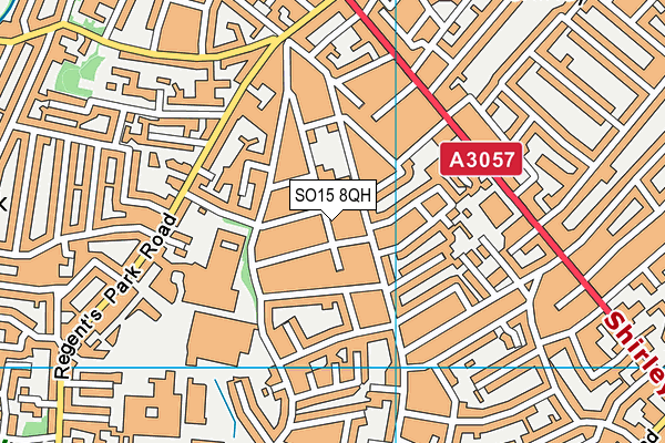 SO15 8QH map - OS VectorMap District (Ordnance Survey)