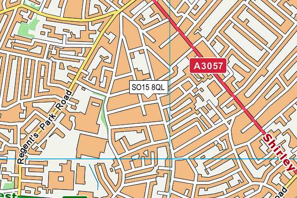 SO15 8QL map - OS VectorMap District (Ordnance Survey)