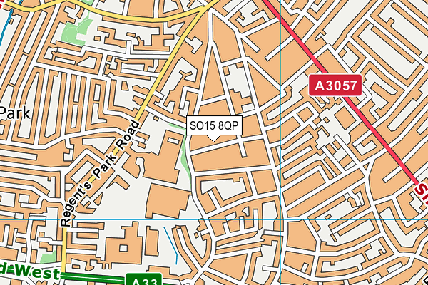 SO15 8QP map - OS VectorMap District (Ordnance Survey)