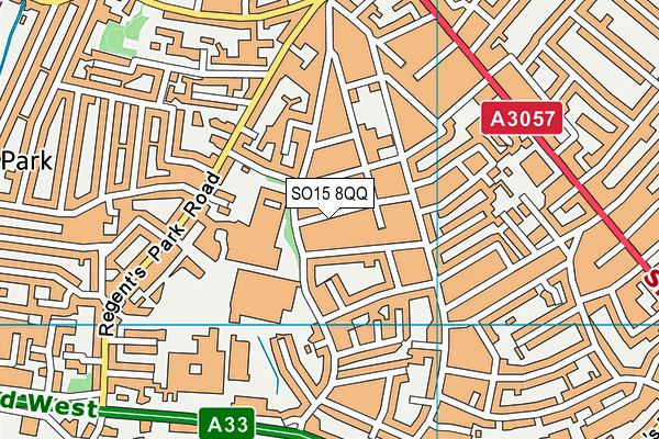 SO15 8QQ map - OS VectorMap District (Ordnance Survey)