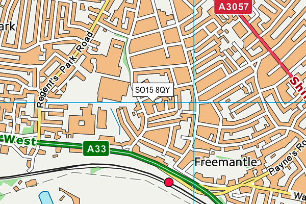 SO15 8QY map - OS VectorMap District (Ordnance Survey)