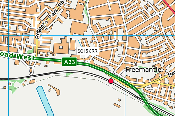 SO15 8RR map - OS VectorMap District (Ordnance Survey)