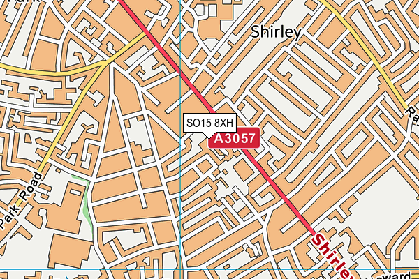 SO15 8XH map - OS VectorMap District (Ordnance Survey)
