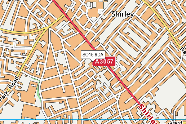 SO15 9DA map - OS VectorMap District (Ordnance Survey)