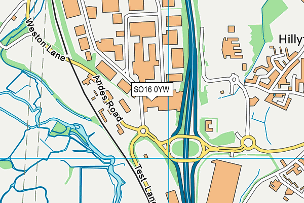 Snap Fitness (Southampton Nursling) map (SO16 0YW) - OS VectorMap District (Ordnance Survey)