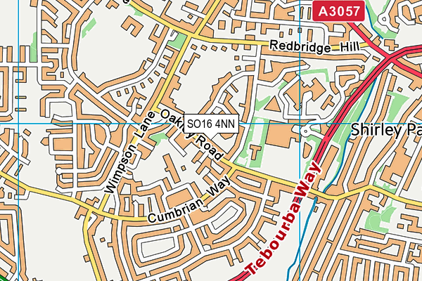 SO16 4NN map - OS VectorMap District (Ordnance Survey)