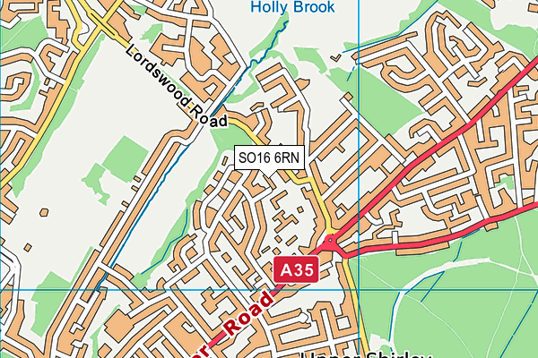 Hollybrook Infant School map (SO16 6RN) - OS VectorMap District (Ordnance Survey)