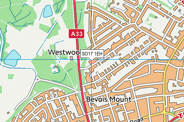 SO17 1EH map - OS VectorMap District (Ordnance Survey)