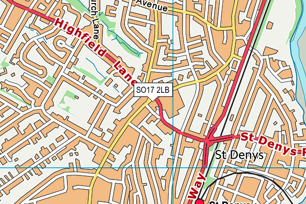 The Gym Group (Southampton Portswood) map (SO17 2LB) - OS VectorMap District (Ordnance Survey)