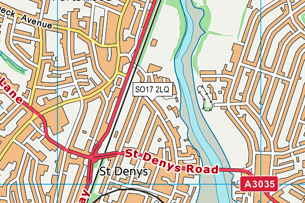 SO17 2LQ map - OS VectorMap District (Ordnance Survey)