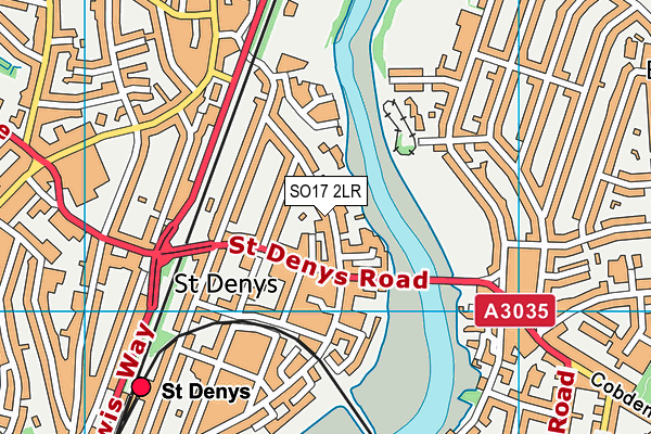 SO17 2LR map - OS VectorMap District (Ordnance Survey)