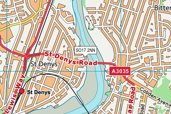 SO17 2NN map - OS VectorMap District (Ordnance Survey)