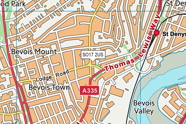 SO17 2US map - OS VectorMap District (Ordnance Survey)