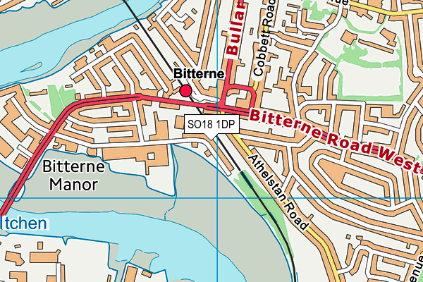 Bitterne Manor Primary School map (SO18 1DP) - OS VectorMap District (Ordnance Survey)