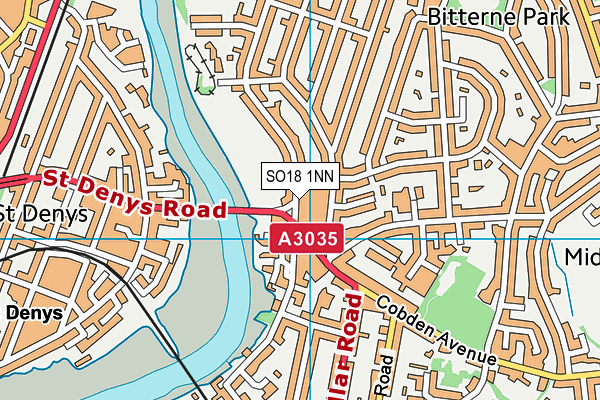 SO18 1NN map - OS VectorMap District (Ordnance Survey)