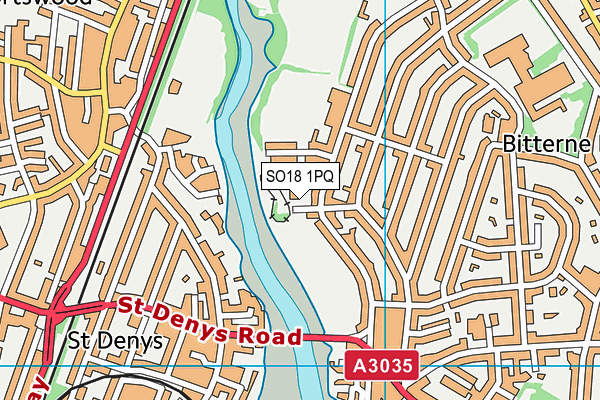 SO18 1PQ map - OS VectorMap District (Ordnance Survey)