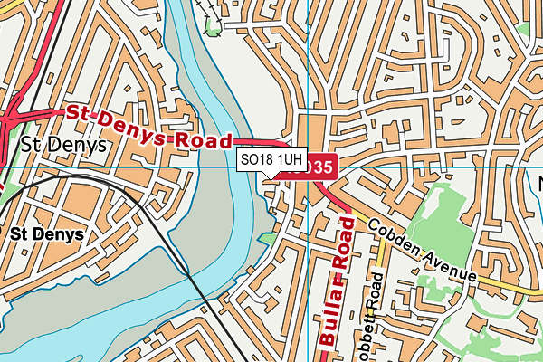 SO18 1UH map - OS VectorMap District (Ordnance Survey)