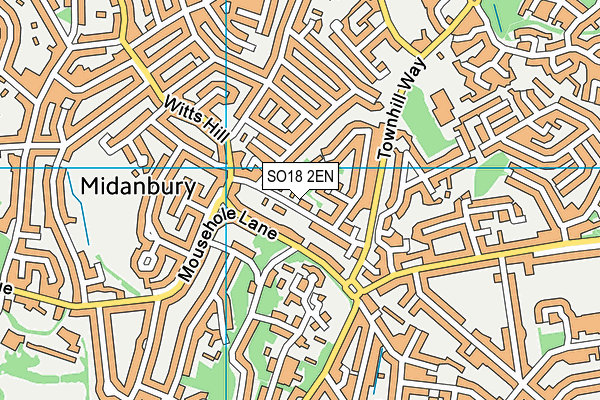 SO18 2EN map - OS VectorMap District (Ordnance Survey)