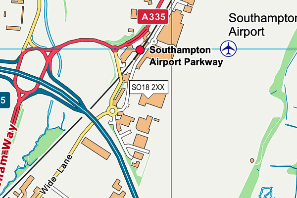 SO18 2XX map - OS VectorMap District (Ordnance Survey)