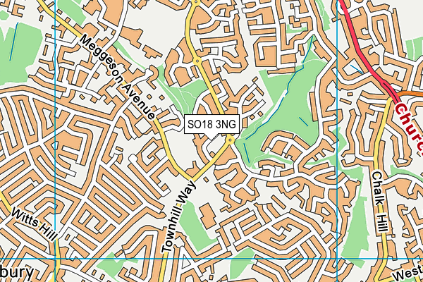 SO18 3NG map - OS VectorMap District (Ordnance Survey)