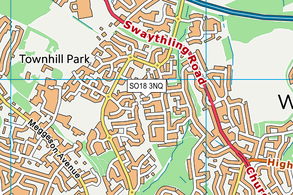 SO18 3NQ map - OS VectorMap District (Ordnance Survey)