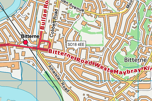 SO18 4EE map - OS VectorMap District (Ordnance Survey)