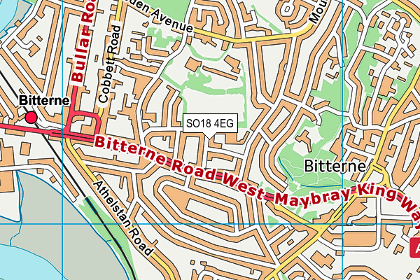 SO18 4EG map - OS VectorMap District (Ordnance Survey)