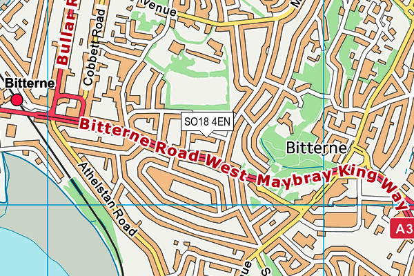 SO18 4EN map - OS VectorMap District (Ordnance Survey)