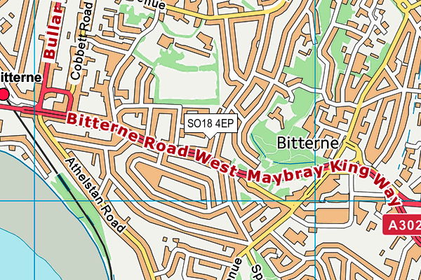 SO18 4EP map - OS VectorMap District (Ordnance Survey)