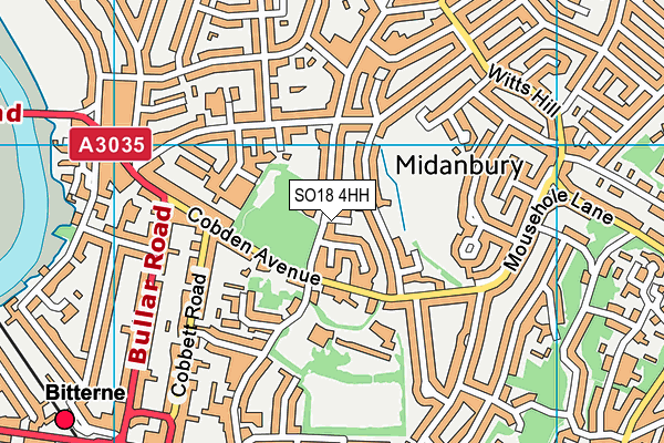 SO18 4HH map - OS VectorMap District (Ordnance Survey)