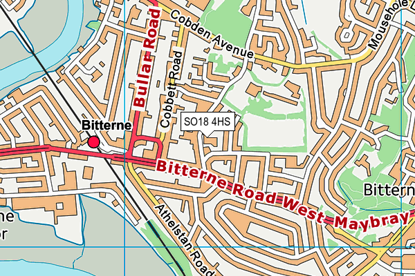 SO18 4HS map - OS VectorMap District (Ordnance Survey)