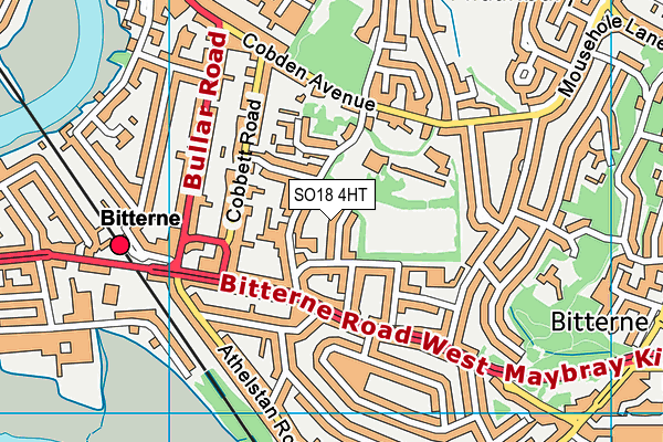 SO18 4HT map - OS VectorMap District (Ordnance Survey)