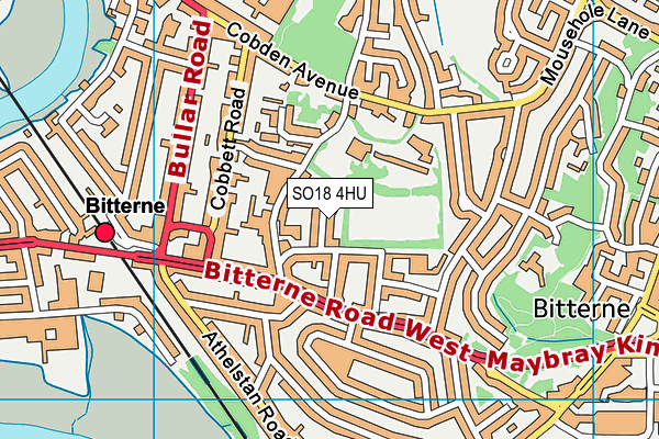 SO18 4HU map - OS VectorMap District (Ordnance Survey)